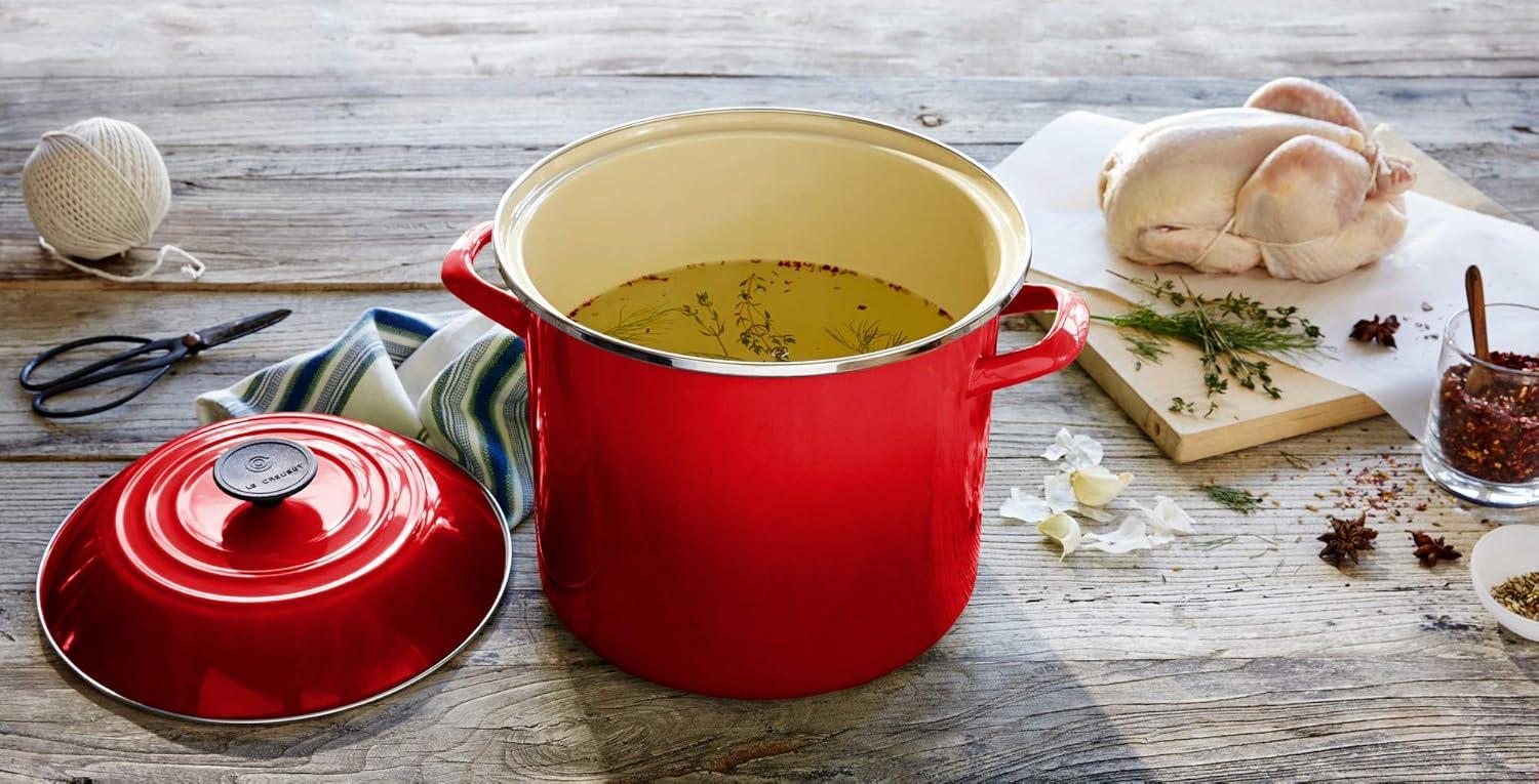 Le Creuset Enamel on Steel Stockpot with Lid