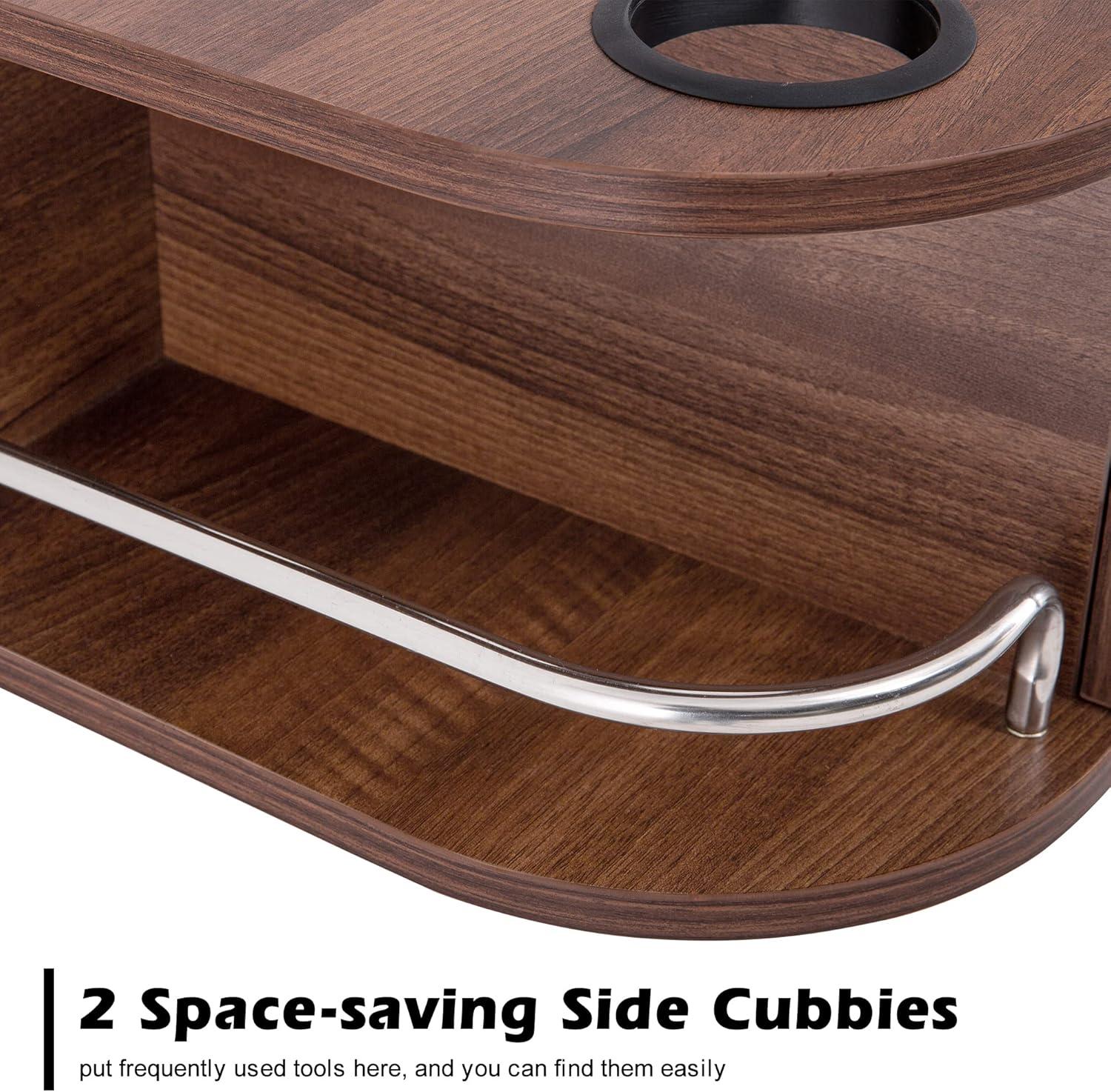 The Twillery Co.® Sowder Locking Wall Mount Styling Station Barber Beauty Spa Salon Equipment