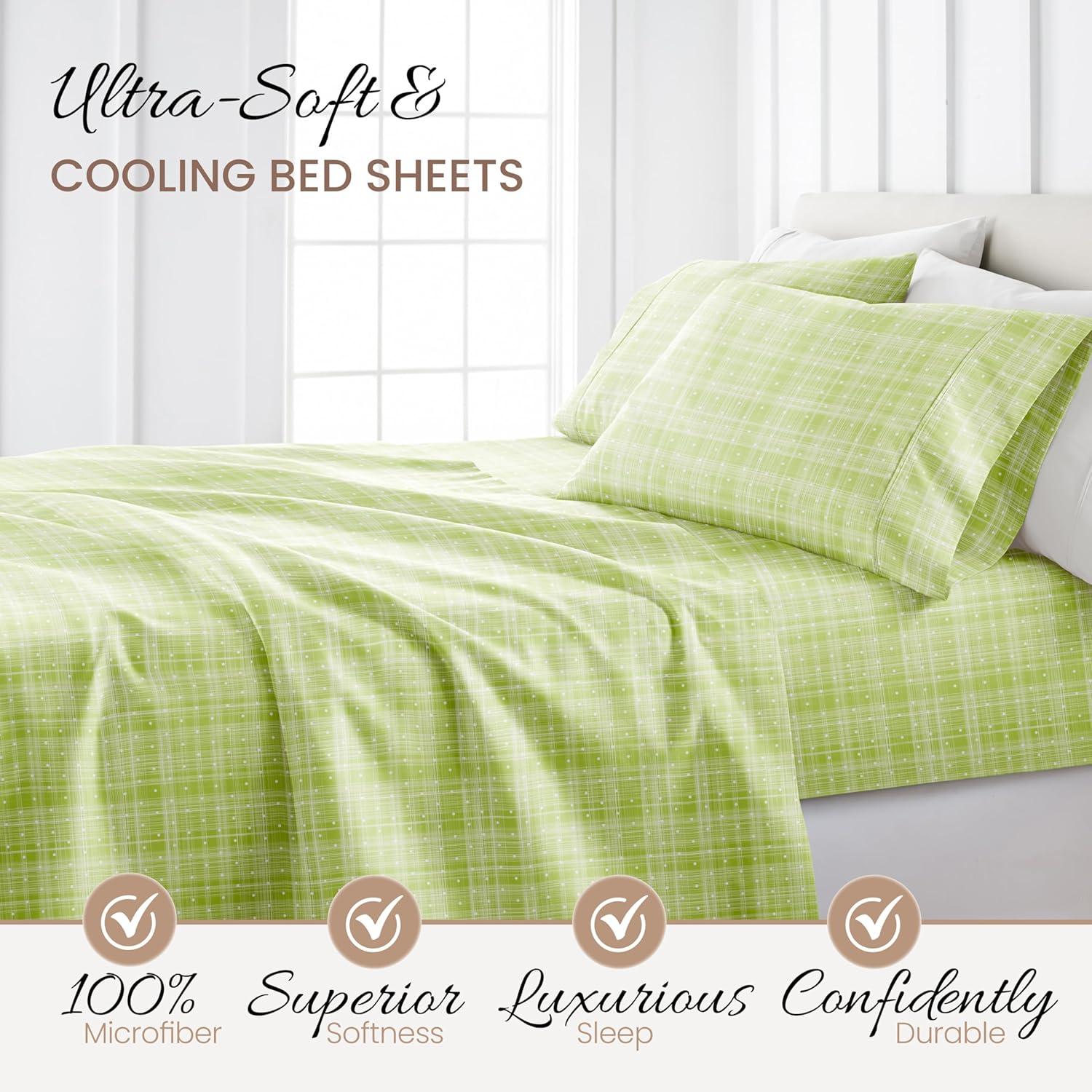 Becky Cameron™ Polka Dot Pattern Microfiber Sheet Set