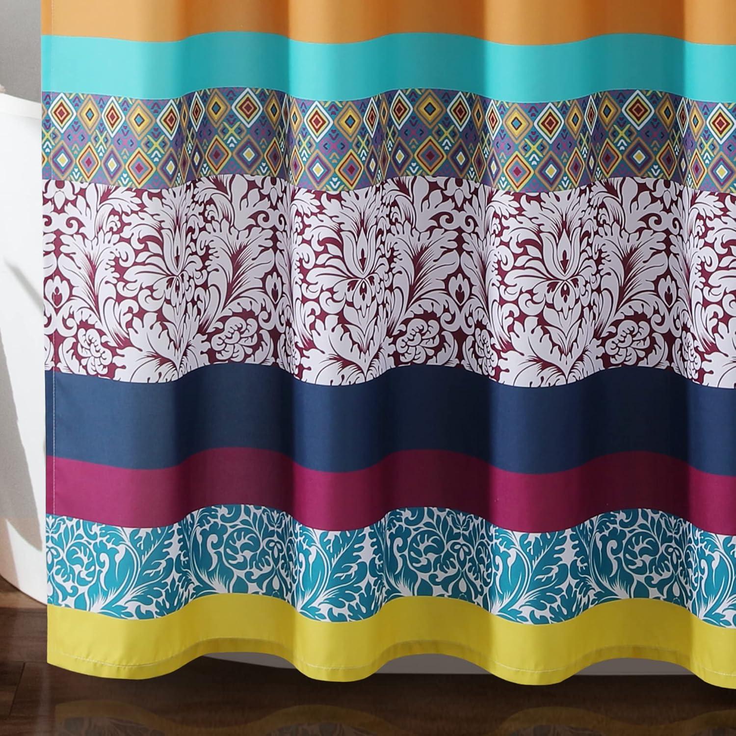 Lush Decor Boho Stripe Striped Shower Curtain