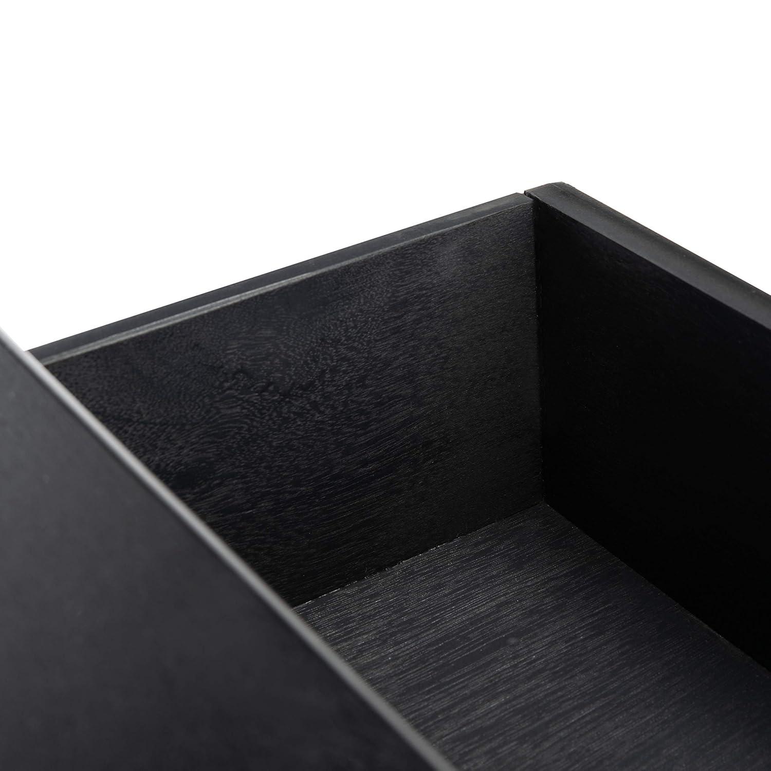 Landers 3 Drawer Console Table - CNS5711B - Black - Safavieh