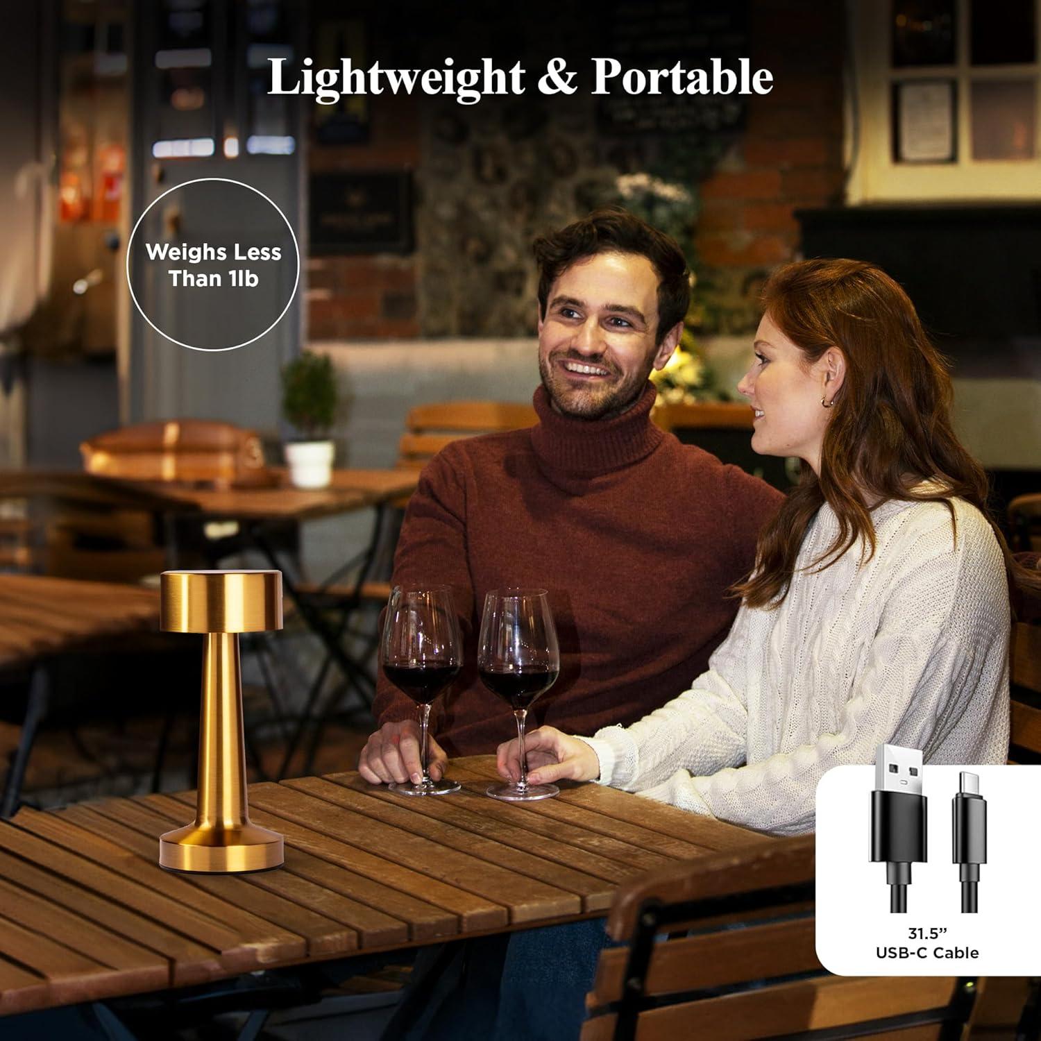 Bell + Howell Bell + Howell Chelsea Table Lamp 2 Pack Led Rechargeable