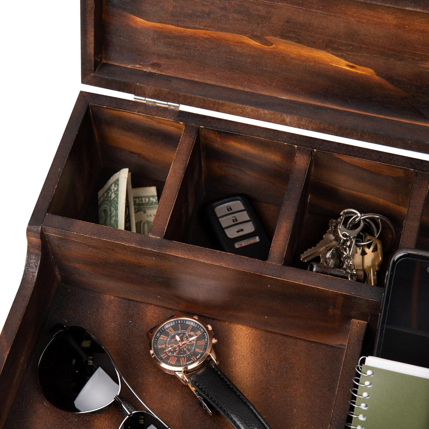 Mind Reader Valet Dresser Organizer, Jewelry Tray, Bedside Caddy, 12"L x 10"W x 4"H & Reviews | Wayfair