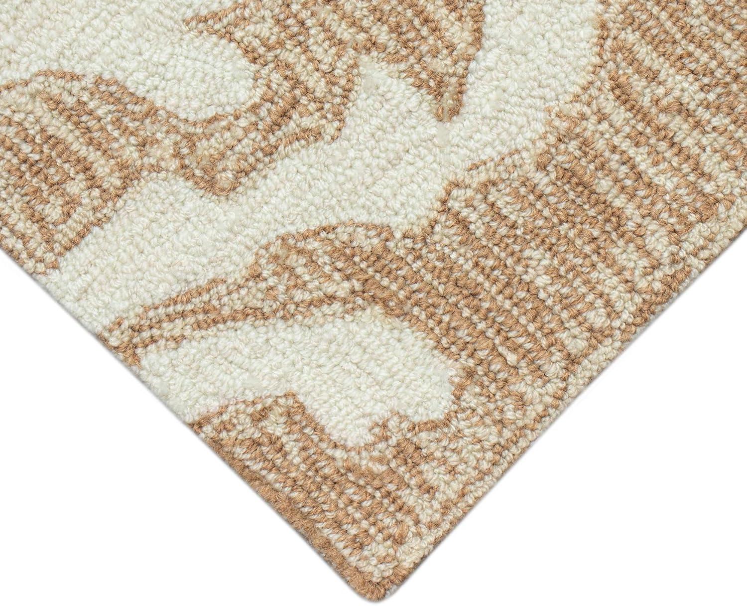 Liora Manne Capri Coral Border Indoor Outdoor Area Rug Neutral
