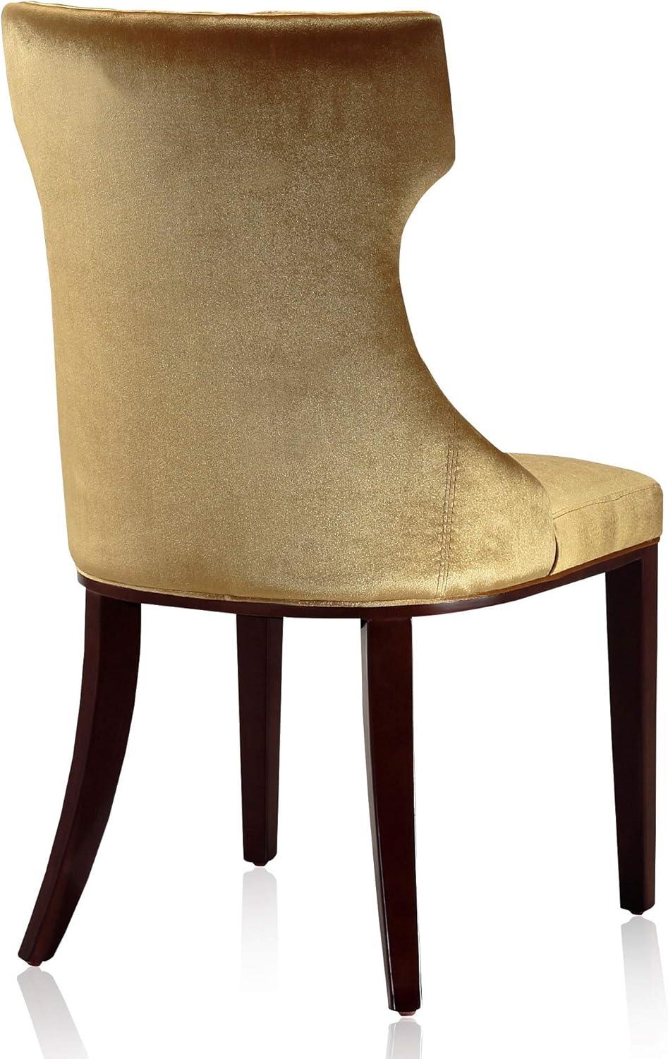 Set of 2 Reine Velvet Dining Chairs - Manhattan Comfort