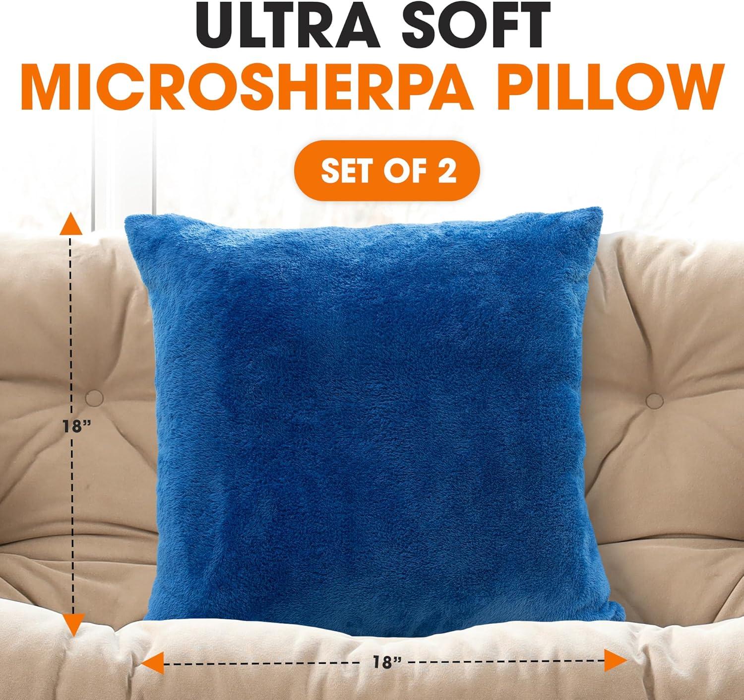 Cheer Collection Reversible Throw Pillow (Set of 2)