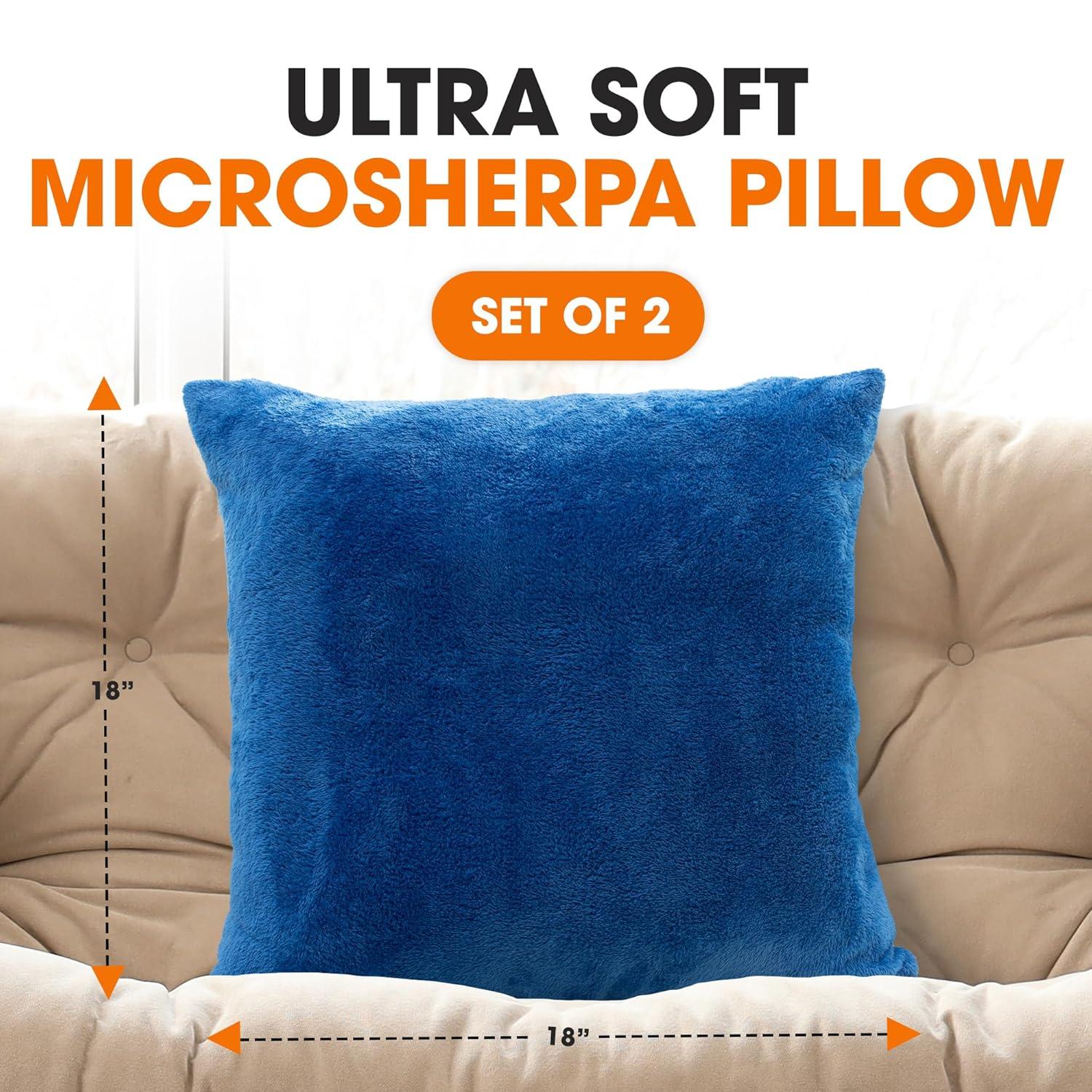 Cheer Collection Reversible Throw Pillow (Set of 2)