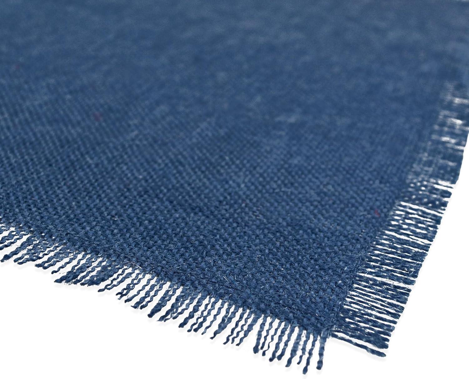 Design Imports  Jute Fringe Table Runner, Solid Natural, 15X110"