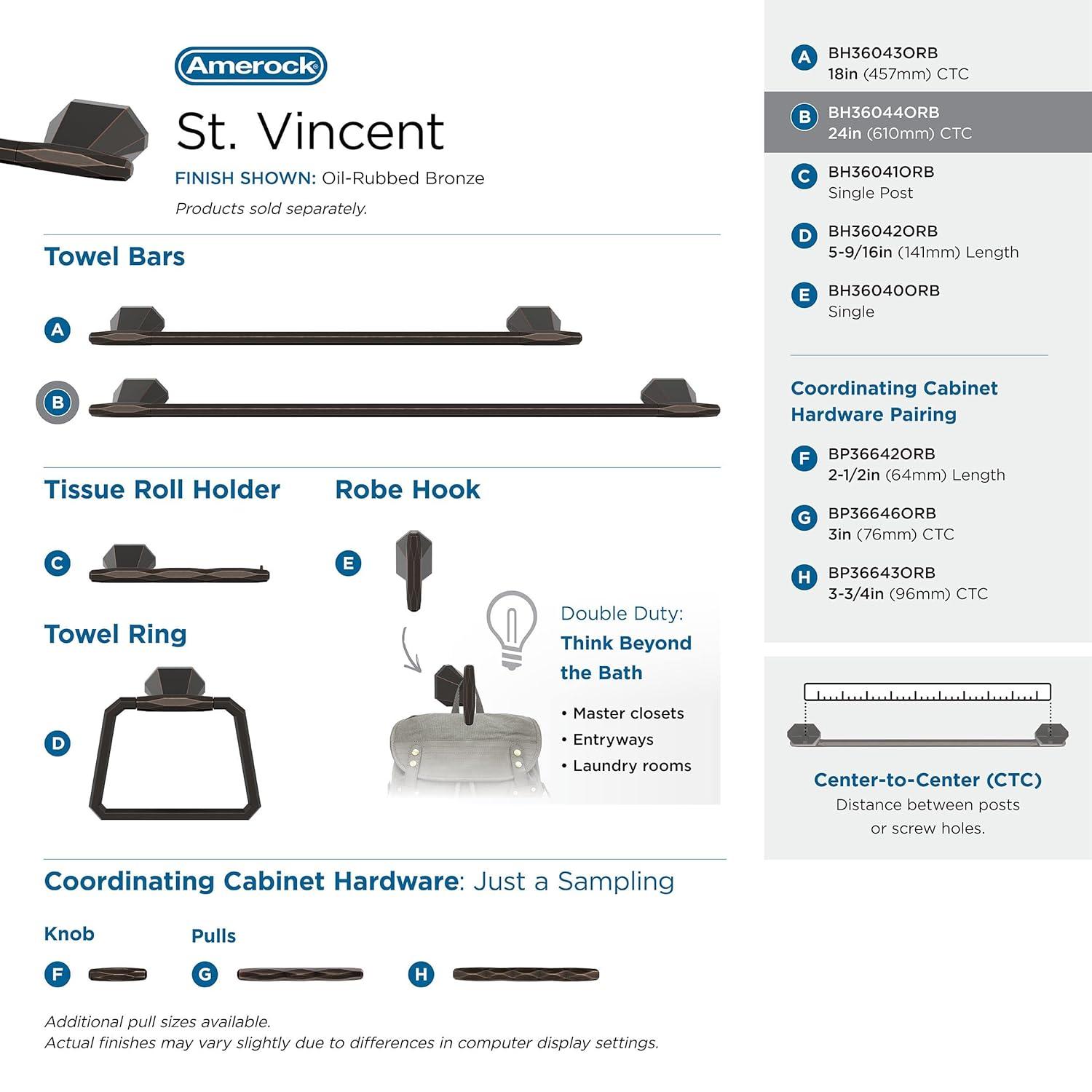 St. Vincent 27.12" Wall Mounted Towel Bar