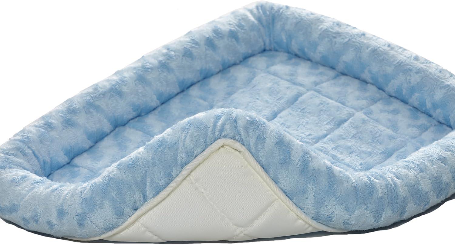 QuietTime Pet Bed & Dog Crate Mat, Powder Blue, 24"