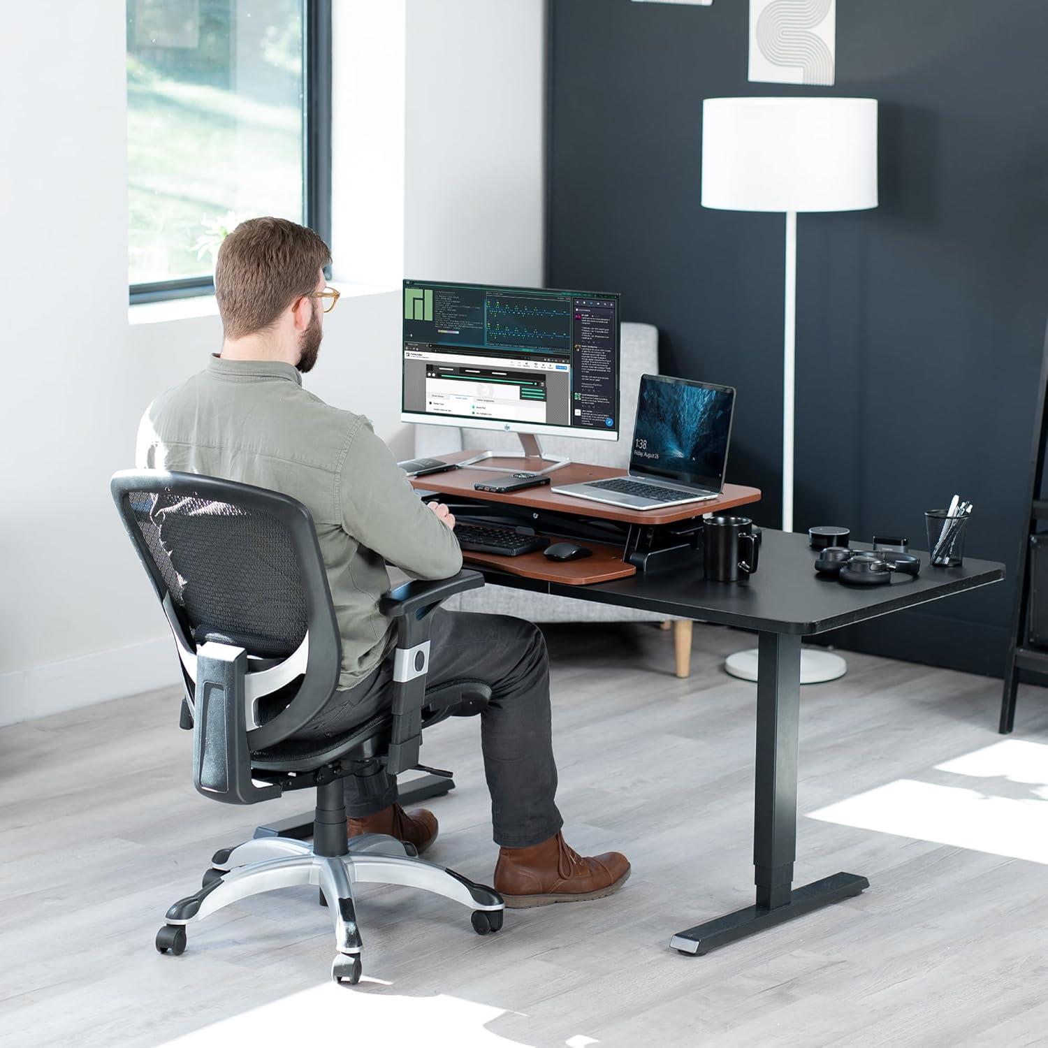 VIVO Height Adjustable Standing Desk Converter (DESK-V000K Series)