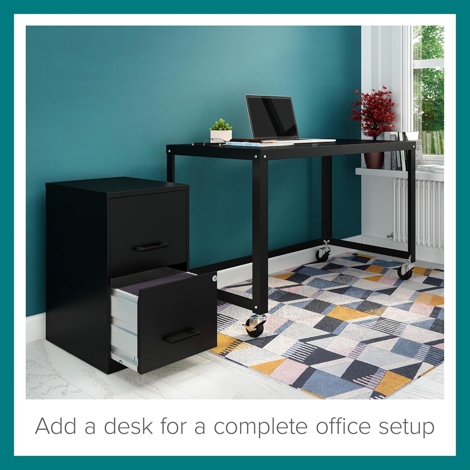 Lorell Soho 14.3'' Wide 2 -Drawer Steel File Cabinet