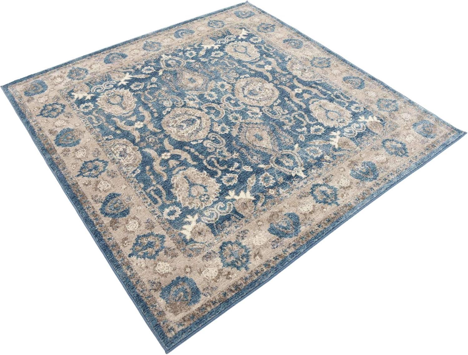 RugPal Linz Oriental Blue Area Rug