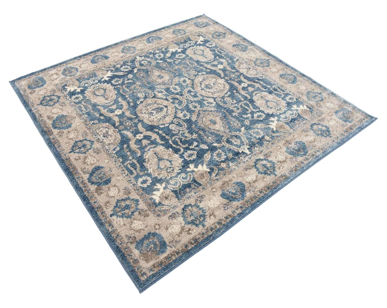 RugPal Linz Oriental Blue Area Rug