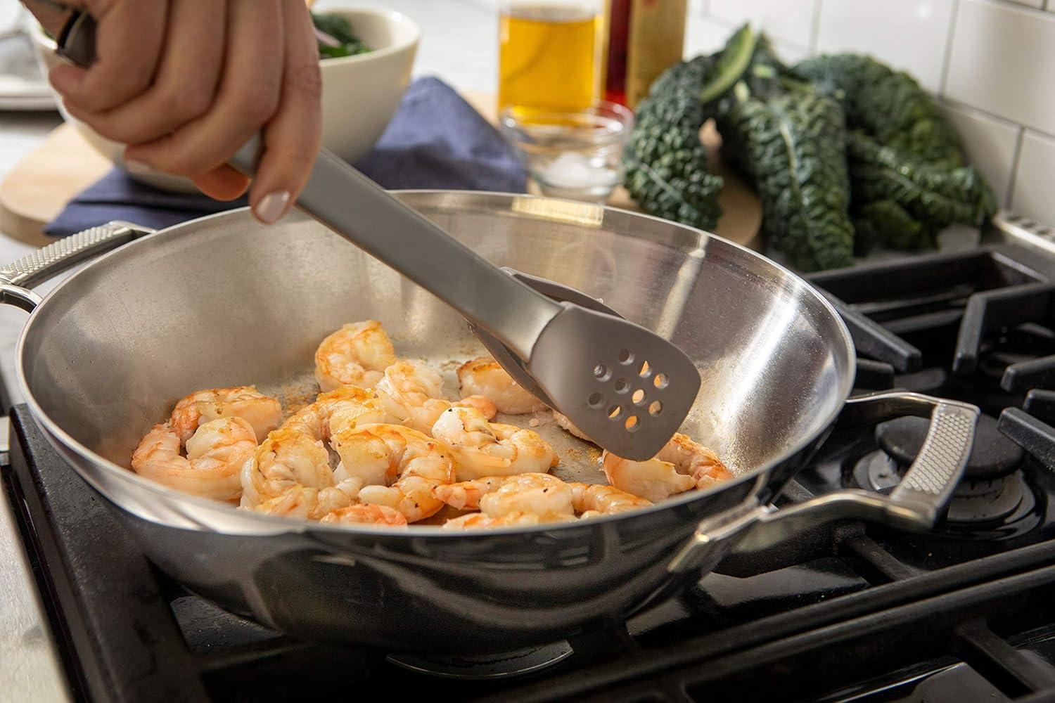 Saveur Selects 5 Quarts Stainless Steel Saute Pan with Lid