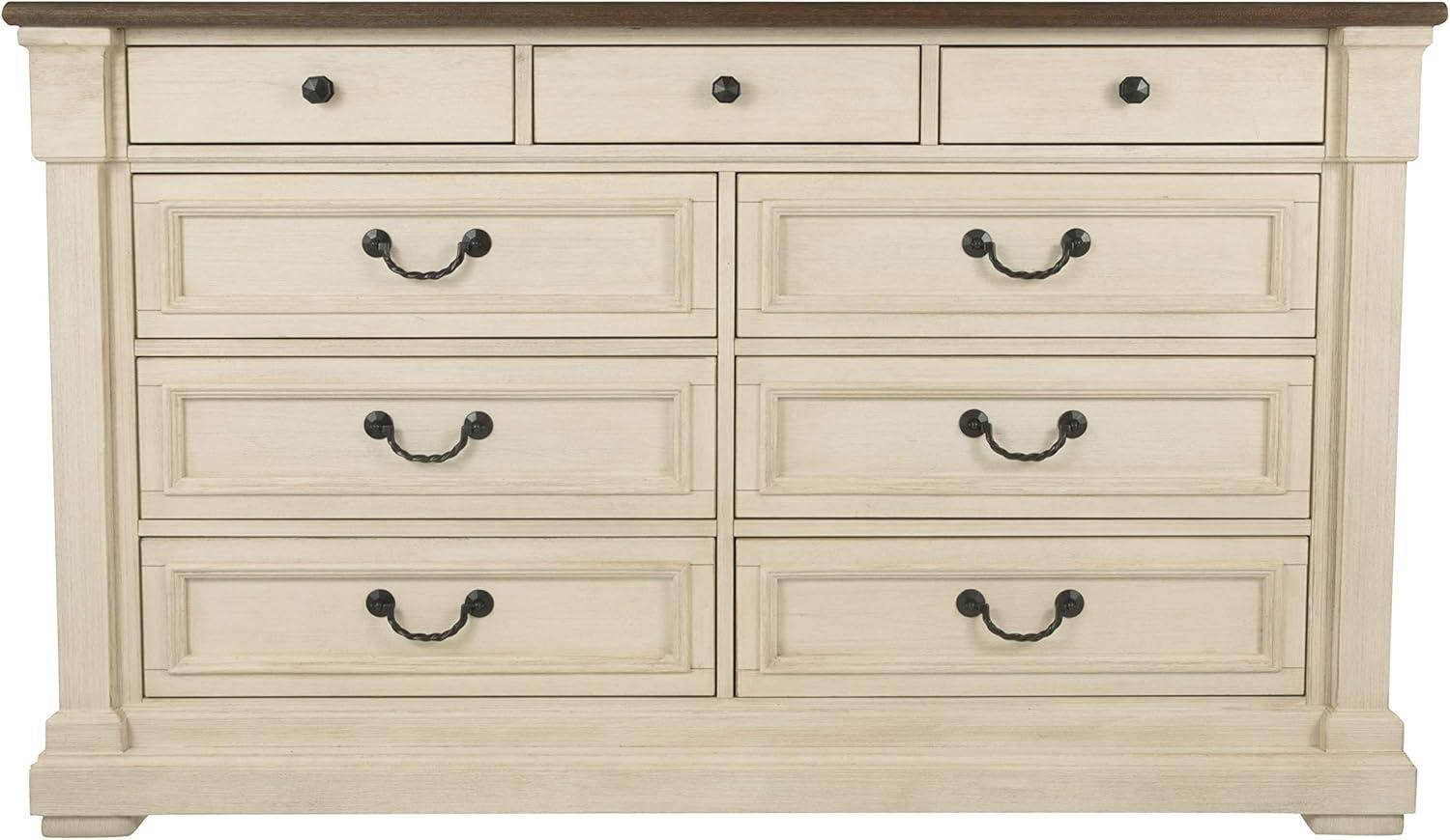 Bolanburg Dresser Antique White: 9-Drawer Storage, No Assembly - Signature Design by Ashley