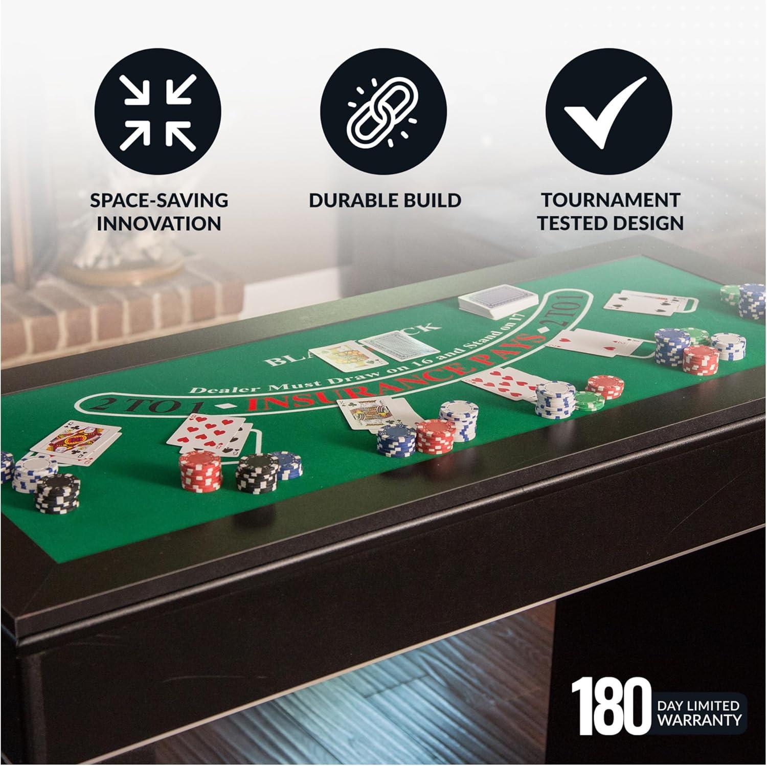 Hathaway Games 48" Monte Carlo Poker Table