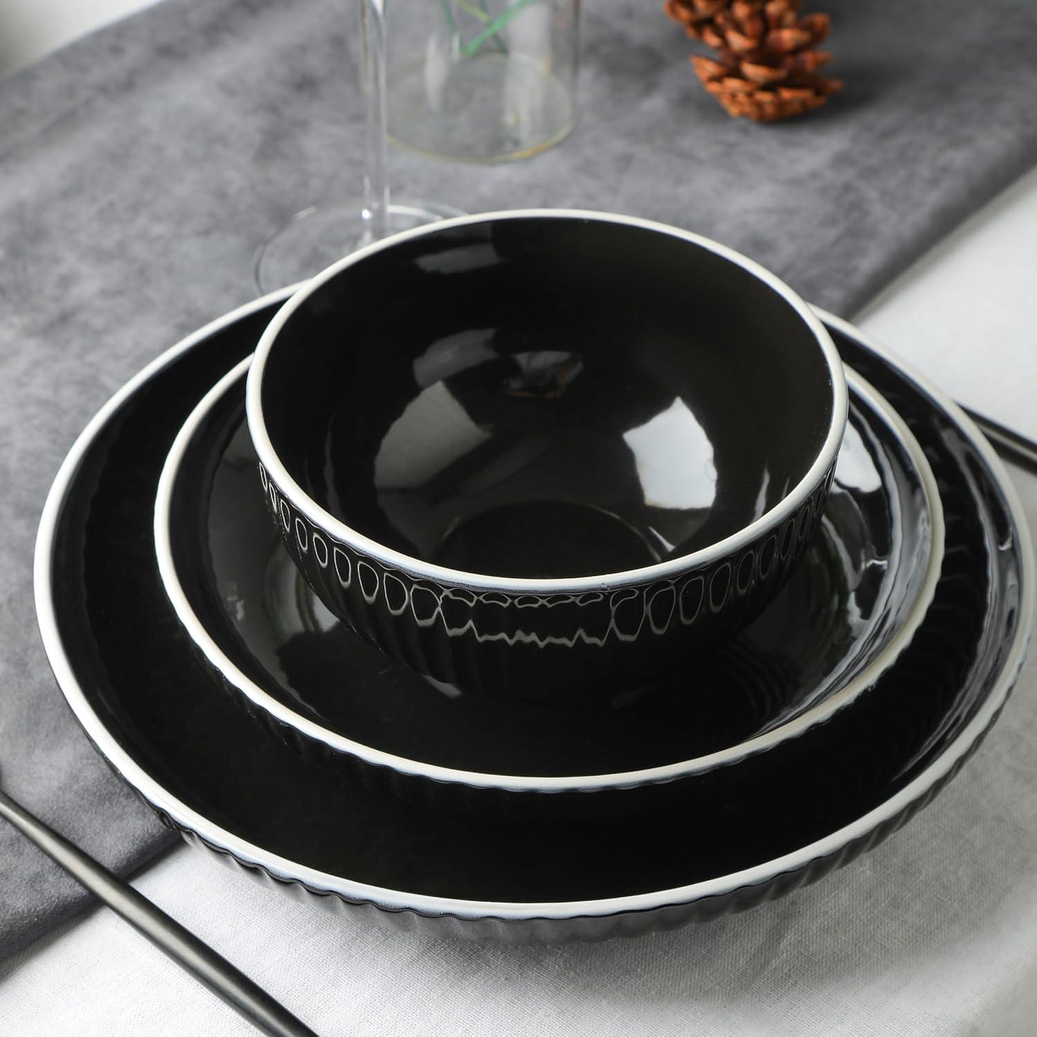 Christian Siriano Lustra 32 Piece Stoneware Dinnerware Set - Service for 8 (Set of 32)