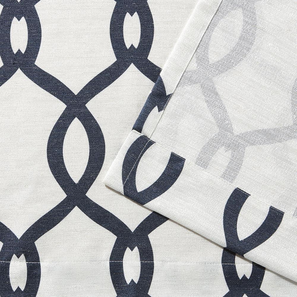 Set of 2 84"x54" Kochi Linen Blend Grommet Top Window Curtain Panel Indigo - Exclusive Home: Light Filtering Drapes