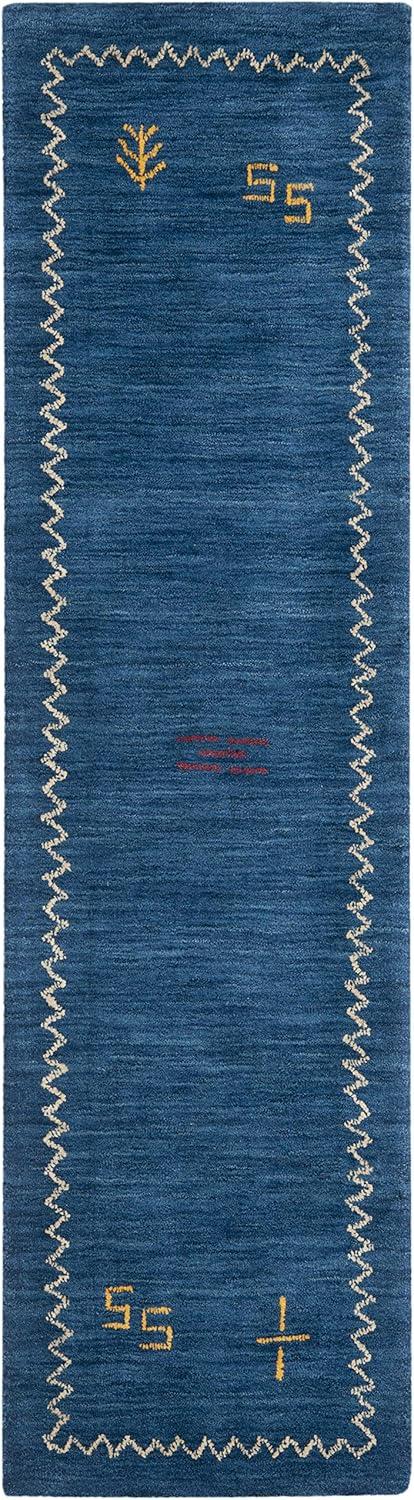 Himalaya HIM583 Hand Loomed Area Rug - Blue - 5'x8' - Safavieh.
