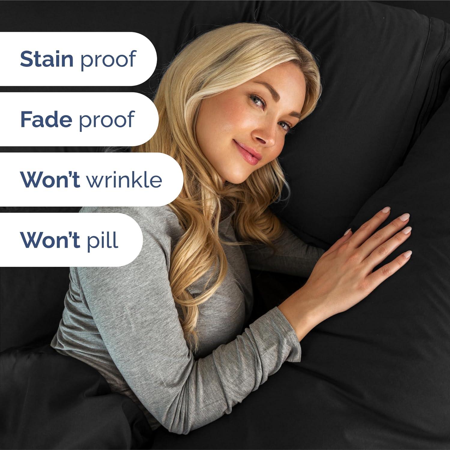 CGK Linens Extra Deep Pocket luxury Sheet Set - Solid Ultra Soft & Cooling Sheet Sets
