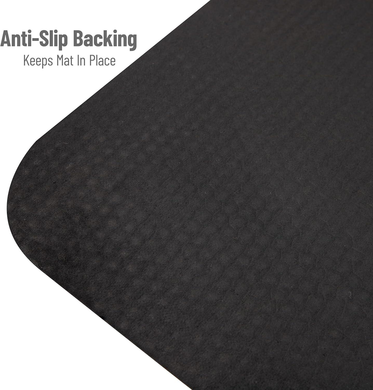 Mind Reader Mind Reader Anti Fatigue Kitchen Mat, Standing Desk Mat, Cushioned Mat, Office, Kitchen, Rubber, 39.5 x 20.25 x 0.75