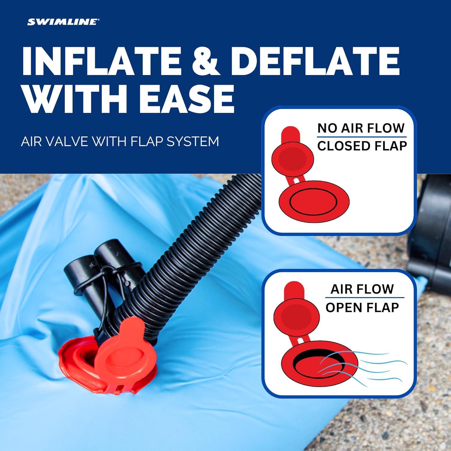 SWIMLINE HYDROTOOLS Air Pillow For Above Ground Pools Cover Winterizing 3-Pack | 4 x 4 ft Cushion Swimming Pool Closing Winter Kit | Cold Resistant Ice Equalizer Thick Pillows Accessories | 1144 ACC44