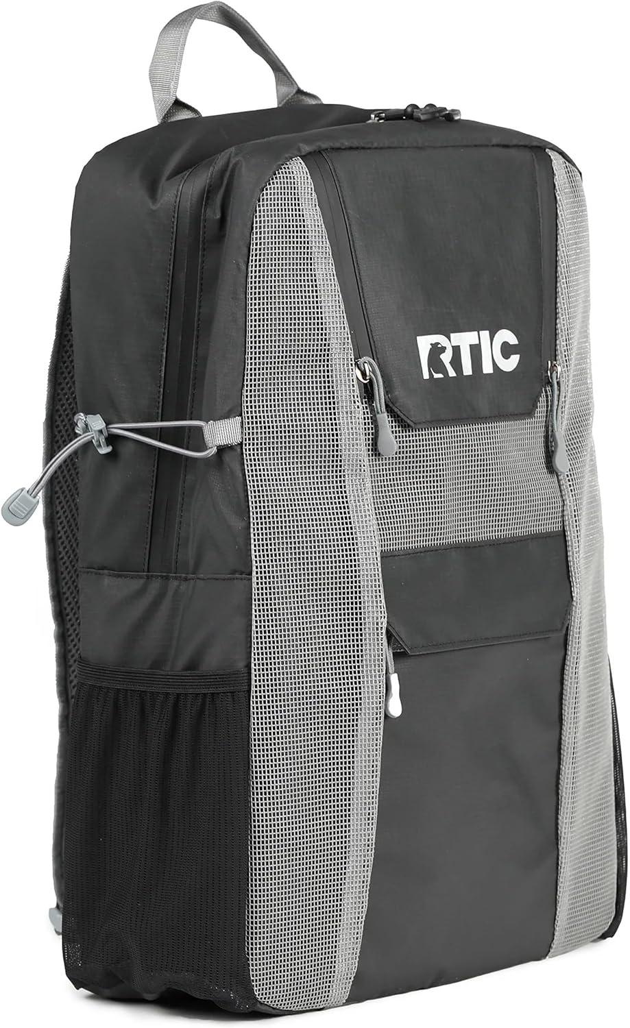RTIC 24 Can Chillout Backpack Cooler, 2-in-1 Insulated with Extra Pockets, Olive/Burnt Orange