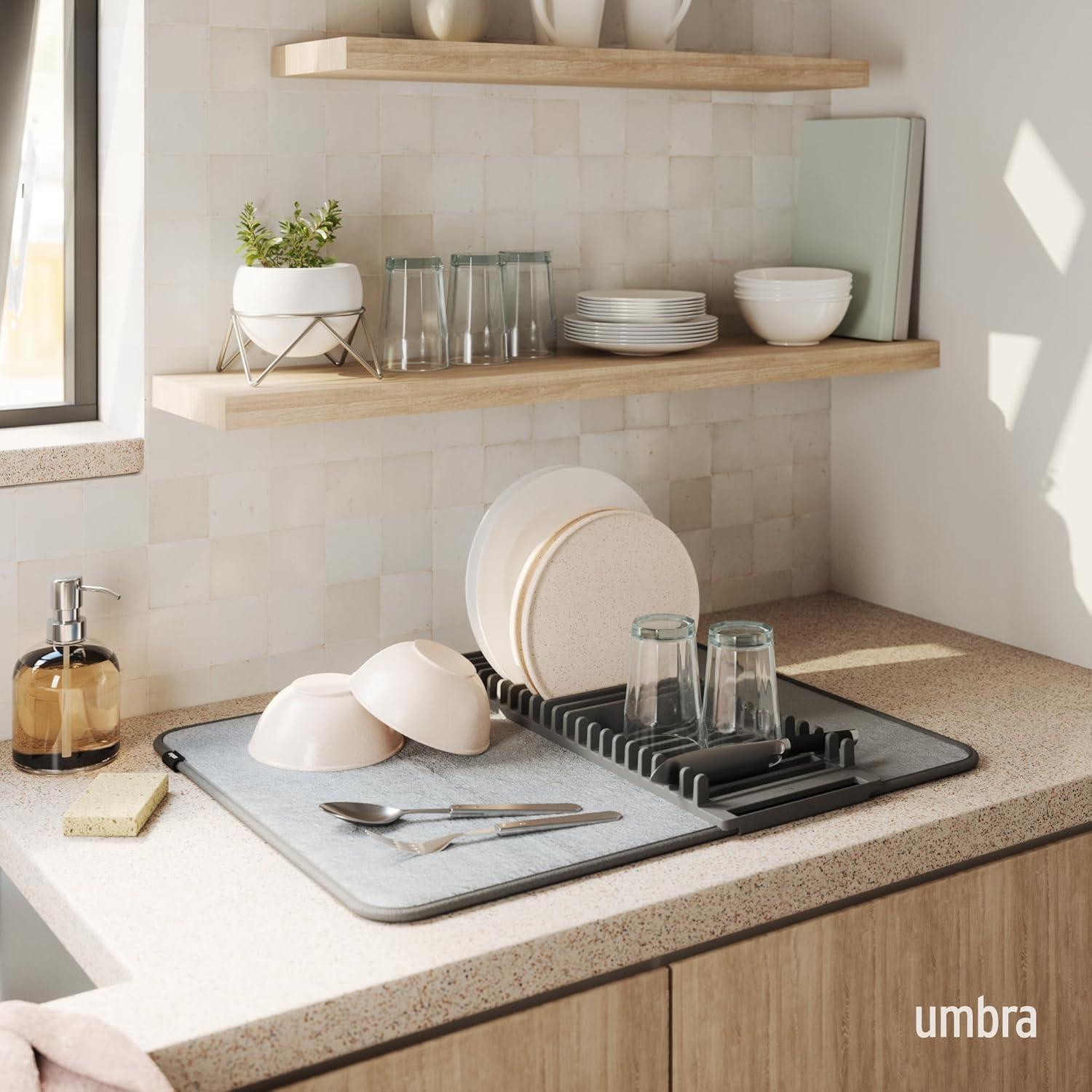 Umbra Adjustable Plastic Dish Rack