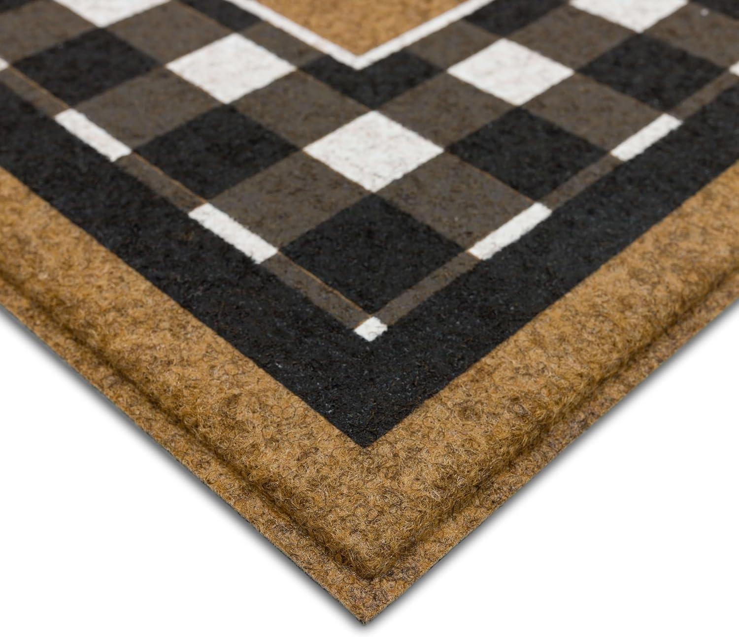 Mohawk Home Fall Welcome Home Black/White Geometric Weather Resistant Door Mat