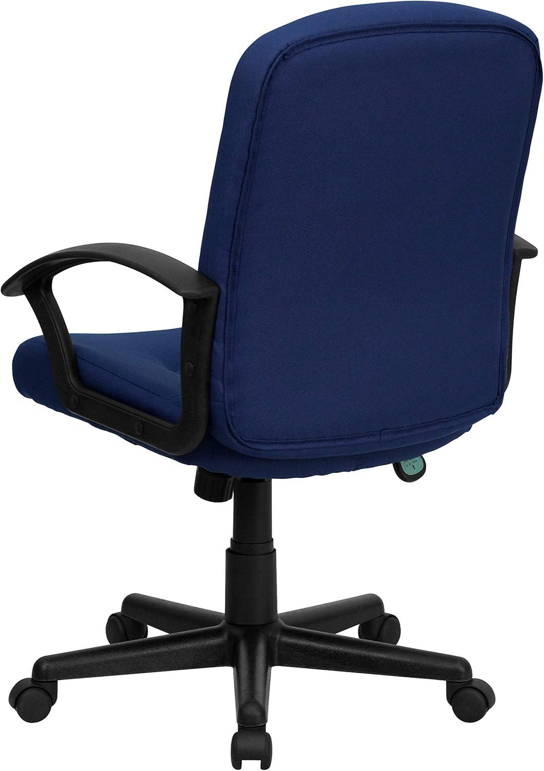 Flash Furniture Mid-Back Fabric Executive Swivel Office Chair with Nylon Arms (Set of 2)