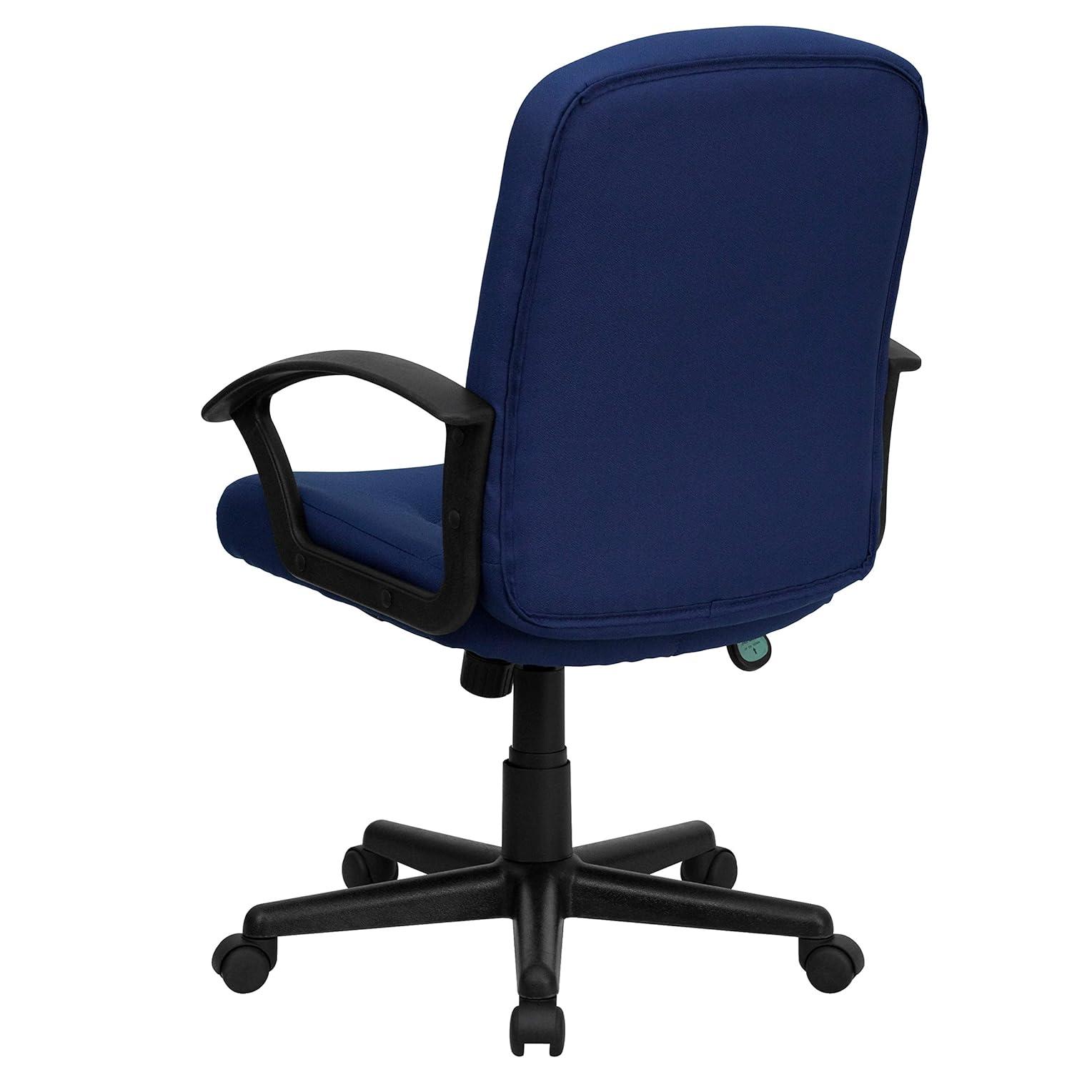 Flash Furniture Mid-Back Fabric Executive Swivel Office Chair with Nylon Arms (Set of 2)