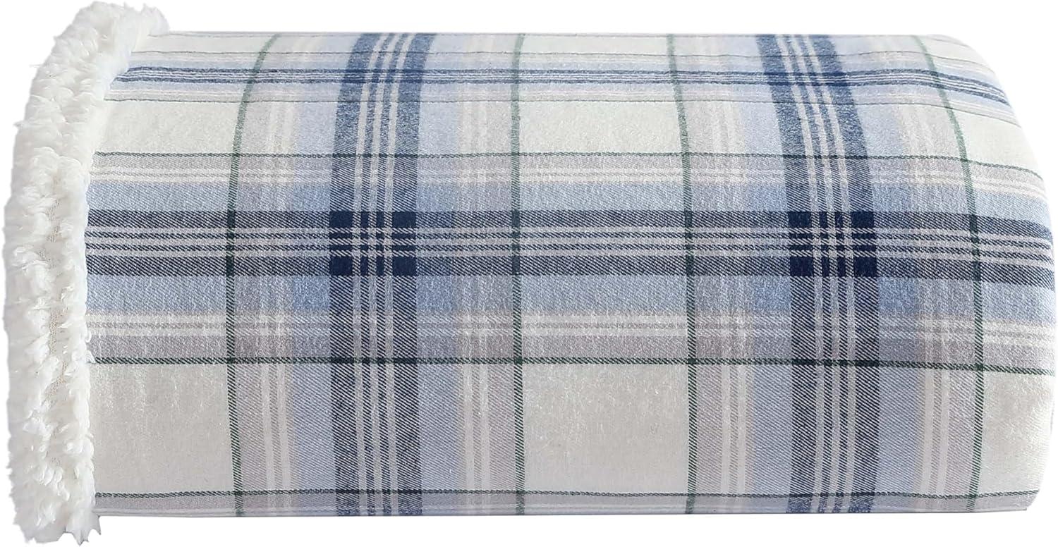 Eddie Bauer Eddie Bauer Printed Flannel/Sherpa Throw Blankets