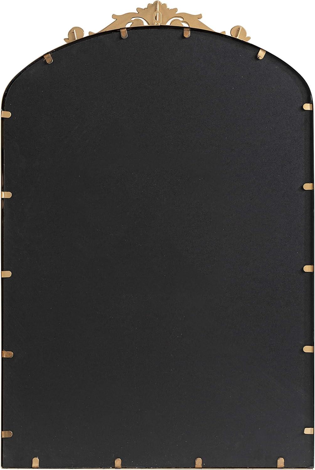 24" x 36" Arendahl Traditional Arch Decorative Wall Mirror Gold - Kate & Laurel All Things Decor