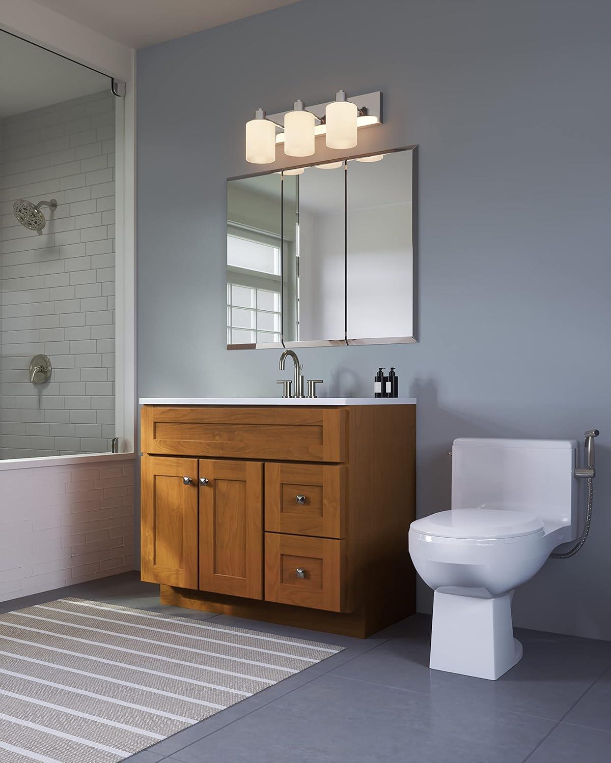 Design House Brookings 36 Inch Bathroom Vanity, Ready to Assemble, Solid Wood, Sherwin Williams – Design House, 587097