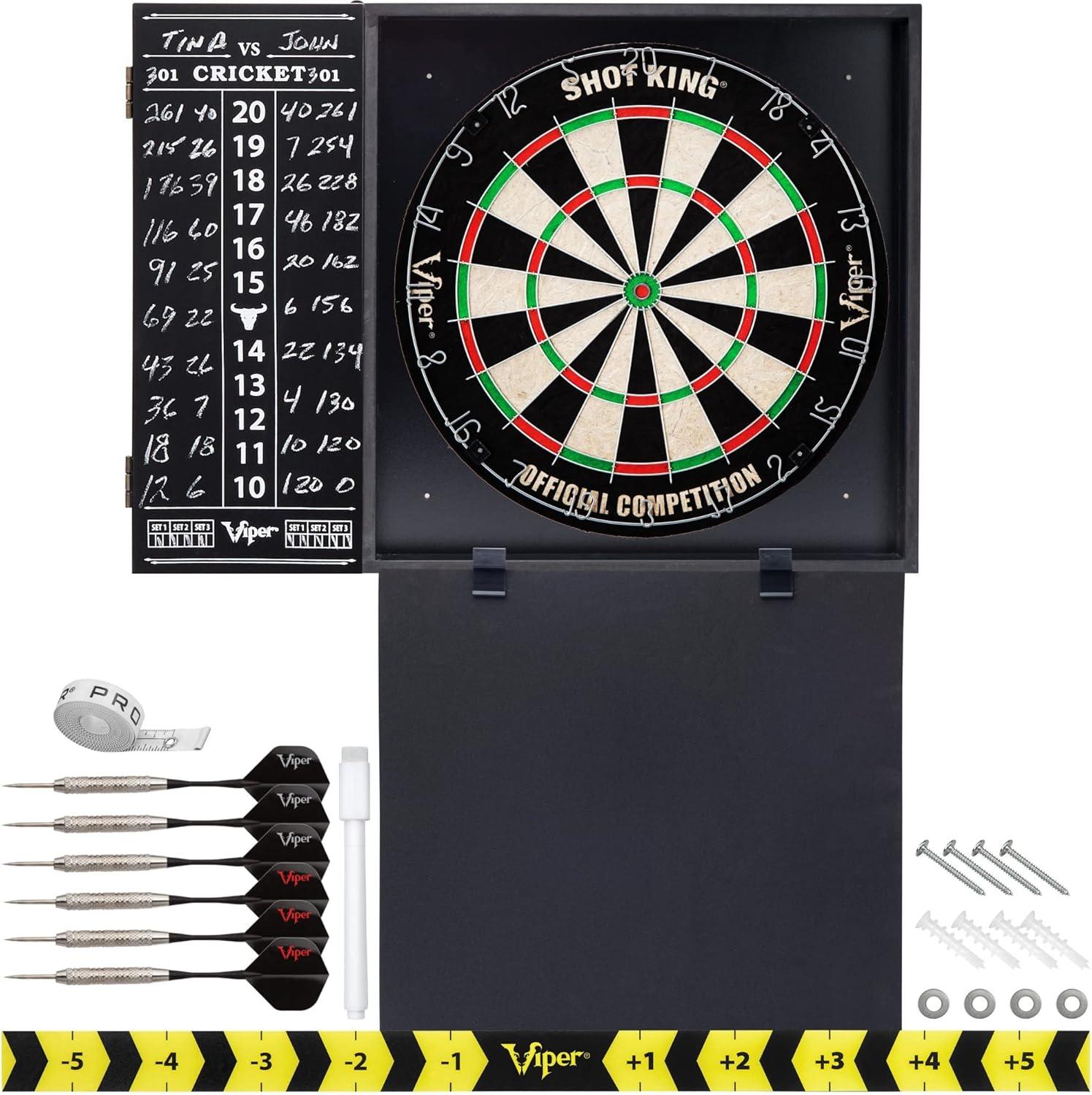 Viper Viper Steadfast Bristle Dartboard and Backboard Set with Darts