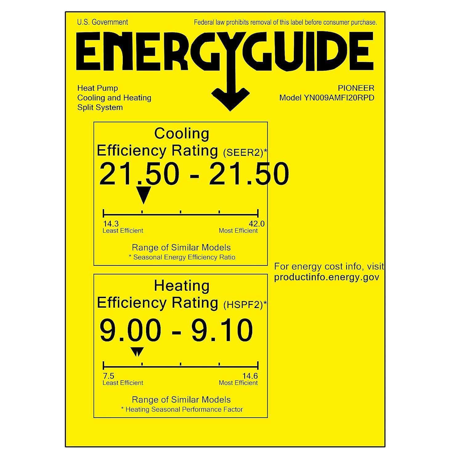 White Wall Mount Ductless Mini Split Heat Pump with Remote
