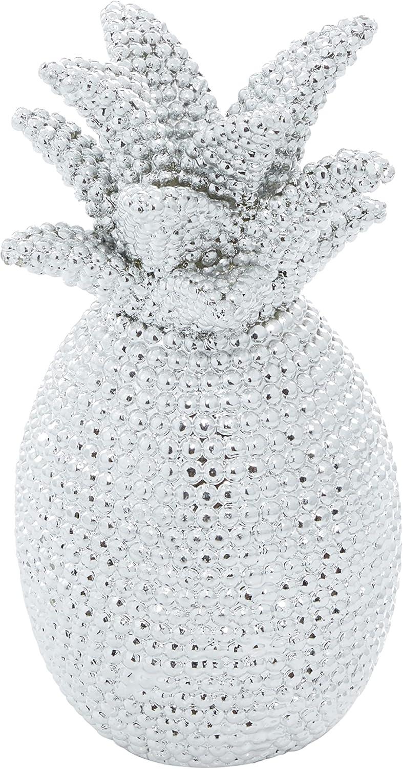 DecMode Polystone Glam People Sculpture, Silver, 2 - Pieces