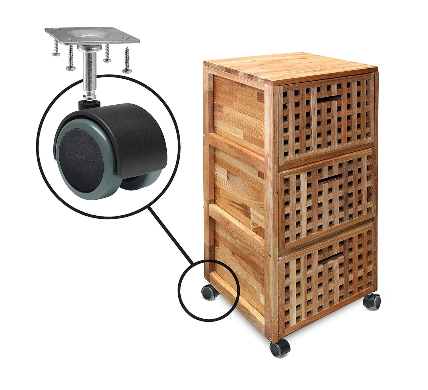 Slipstick 2-Inch Black and Gray Rubber Swivel Caster Wheels Set