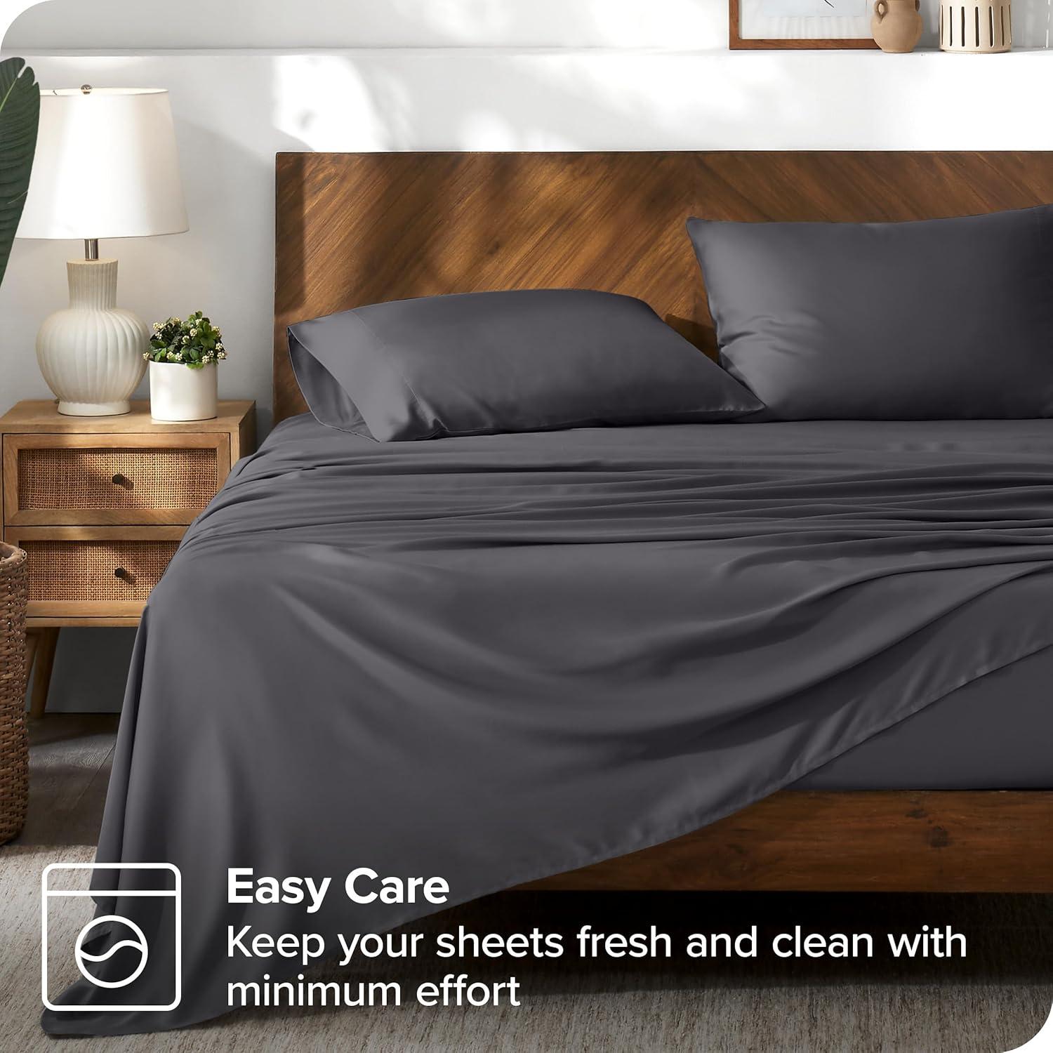 Full Forged Iron Grey TENCEL™ Lyocell Sheet Set by Bare Home