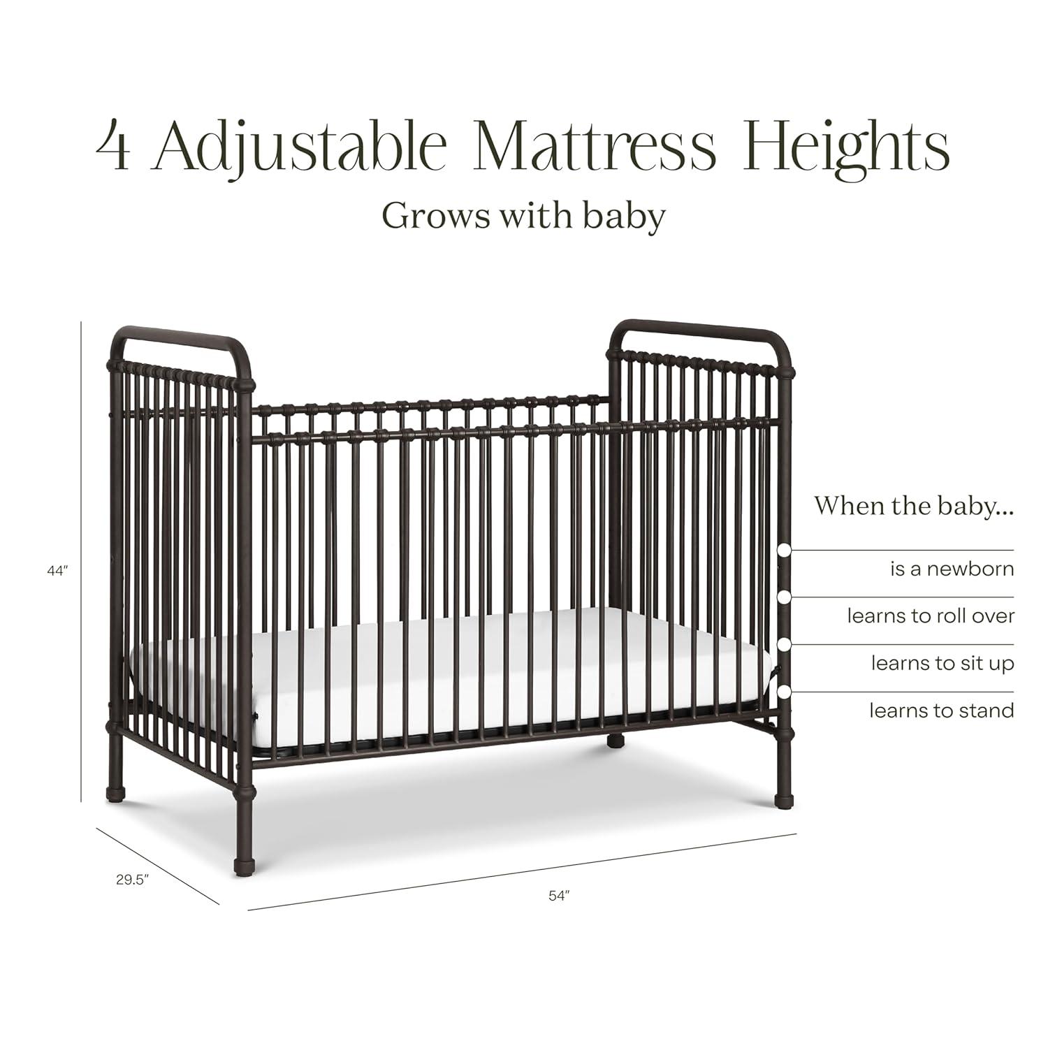 Abigail Greenguard Gold Certified 3 -in-1 Convertible Crib