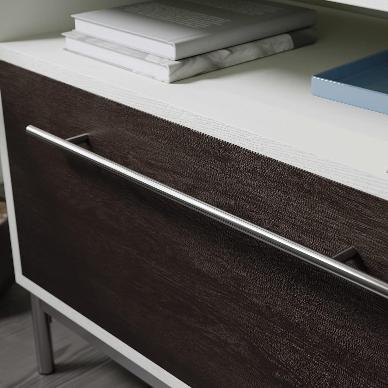 Sauder Vista Key Engineered Wood Lateral File Cabinet in Pearl Oak/Misted Elm