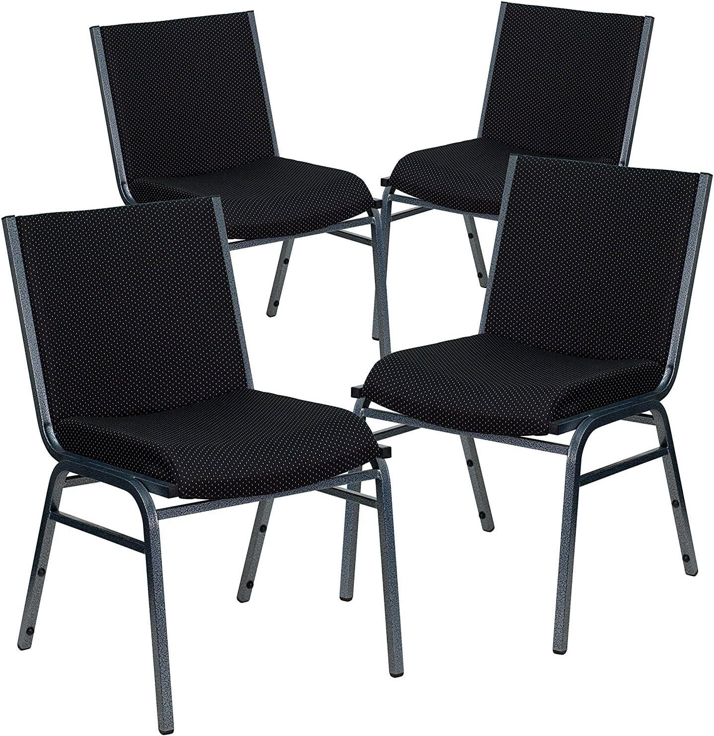 Flash Furniture Gunther Heavy Duty Multipurpose Stacking Chair (Set of 4)