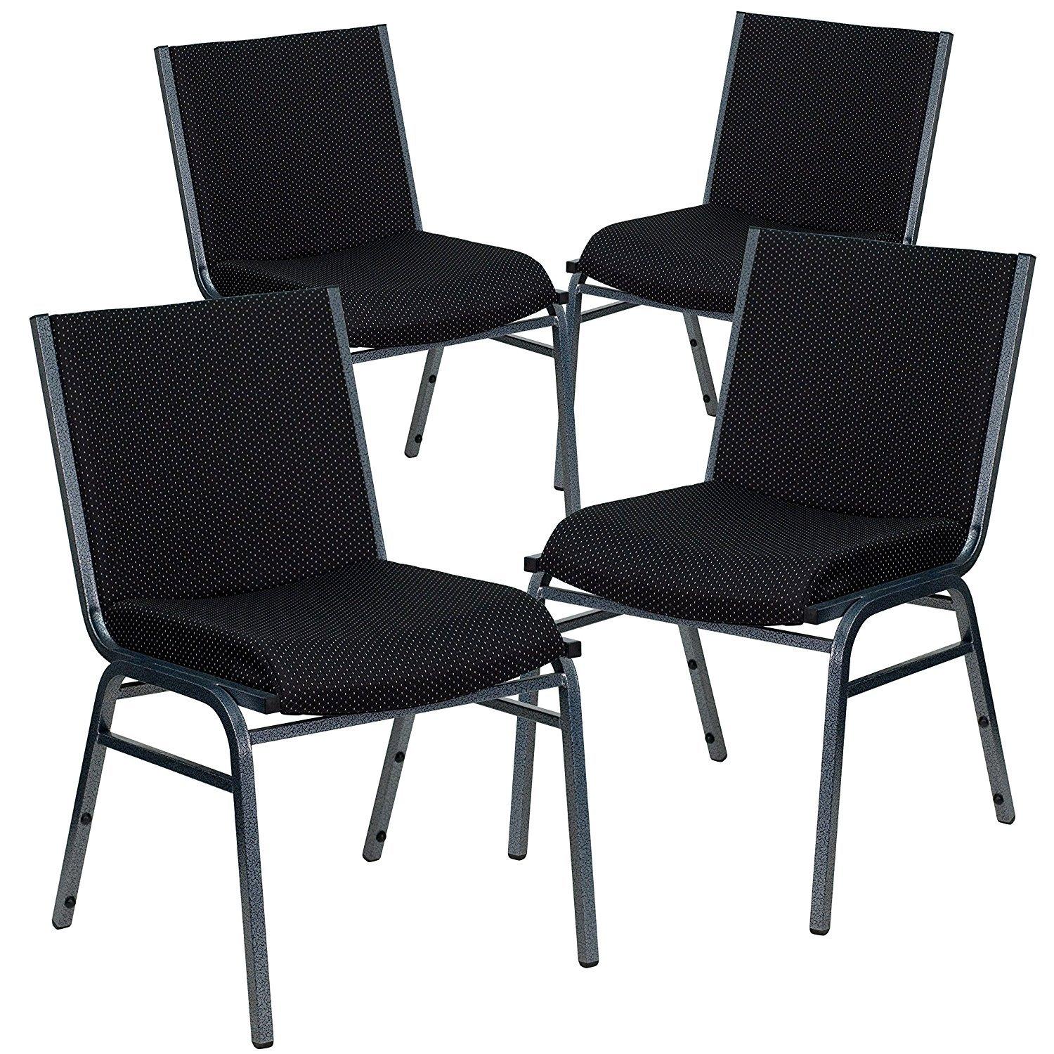Flash Furniture Gunther Heavy Duty Multipurpose Stacking Chair (Set of 4)