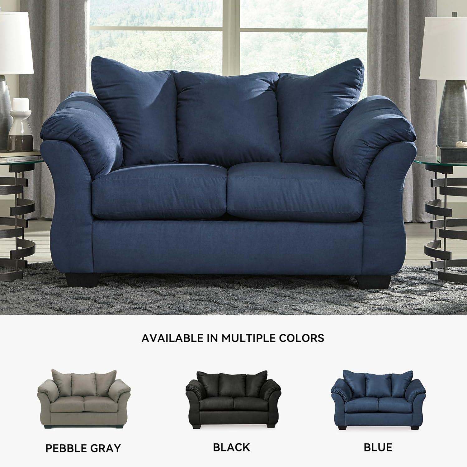 Signature Design by Ashley Darcy Loveseat in Blue