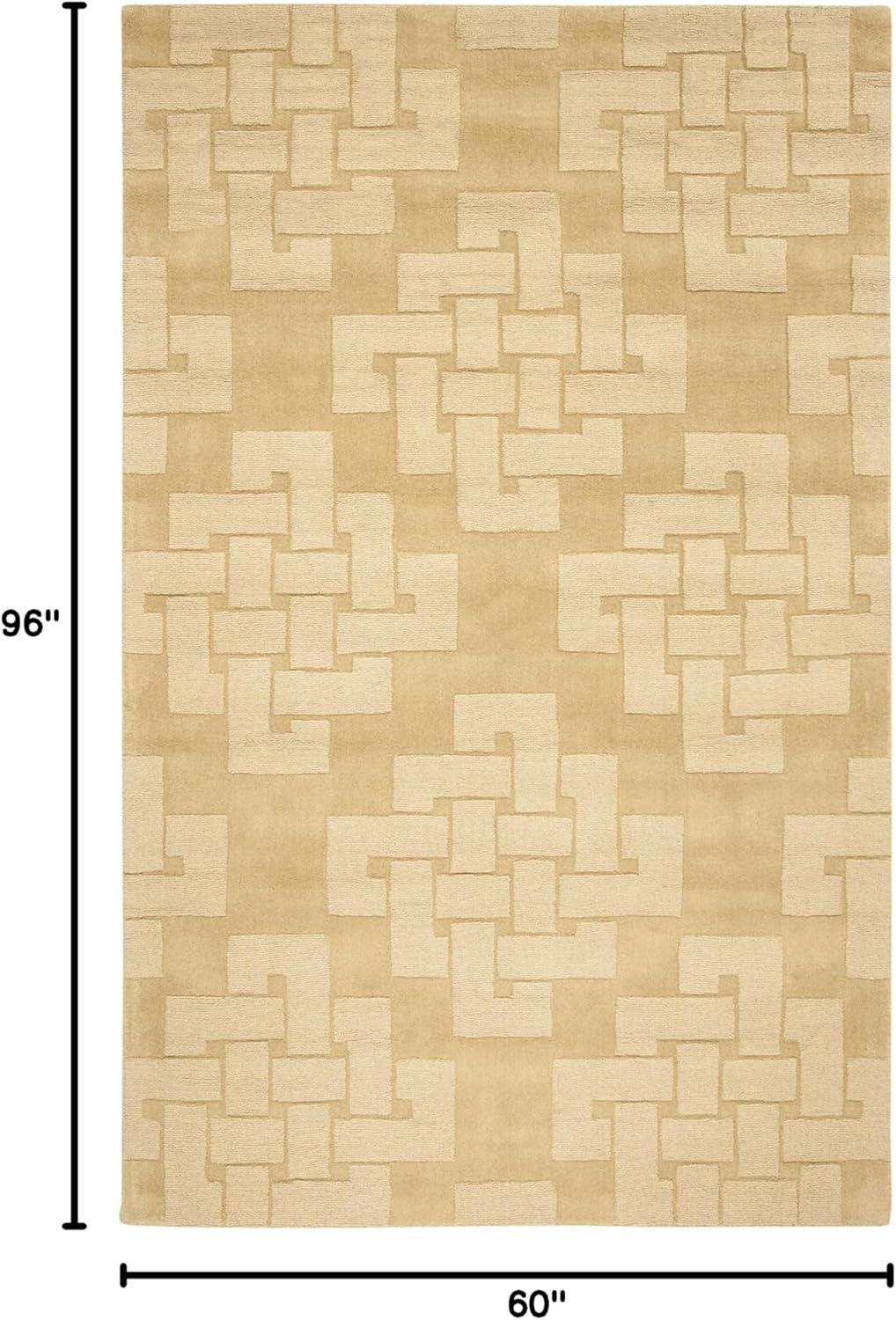 Martha Stewart Hand Tufted Wool Pile Geometric Rug