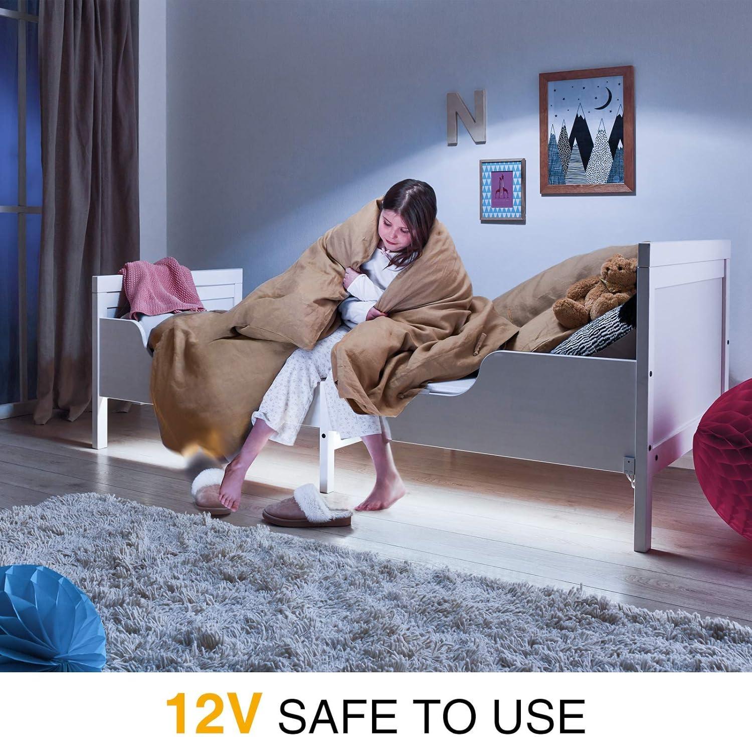 Onforu White LED Strip Lights, 32.8FT 6000K Super Bright Dimmable Tape Light Kit, 600 LEDs Daylight Easter Rope Light, 12V Flexible Strip Lighting for Mirror, Under Cabinet, Home, Bedroom