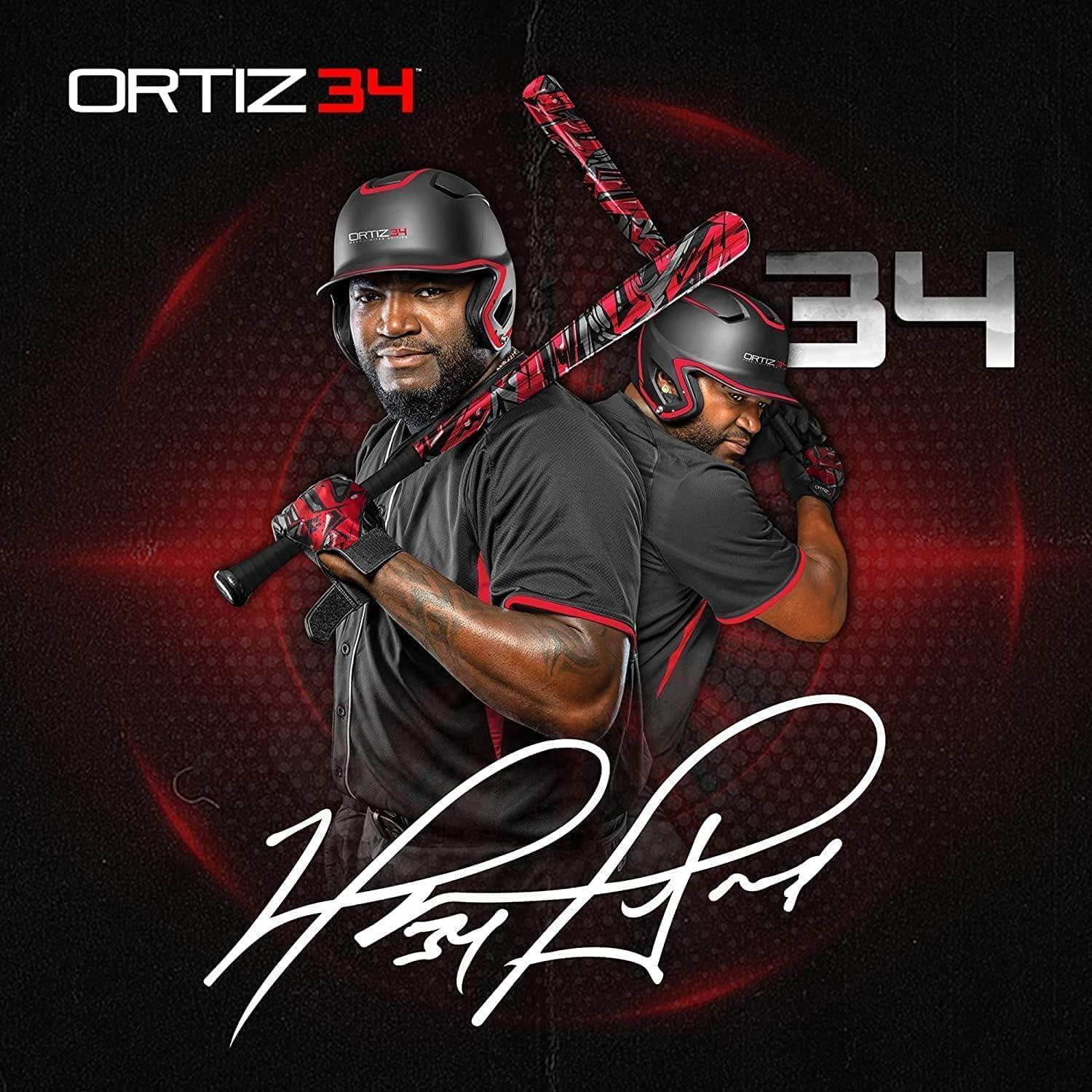 Ortiz34 Youth T-Ball Set, 25” Signature Aluminum T-Ball Bat with -10 Drop, Foam Core T-Ball, 9” Lightweight Youth Glove, Vibrant Graffiti Print