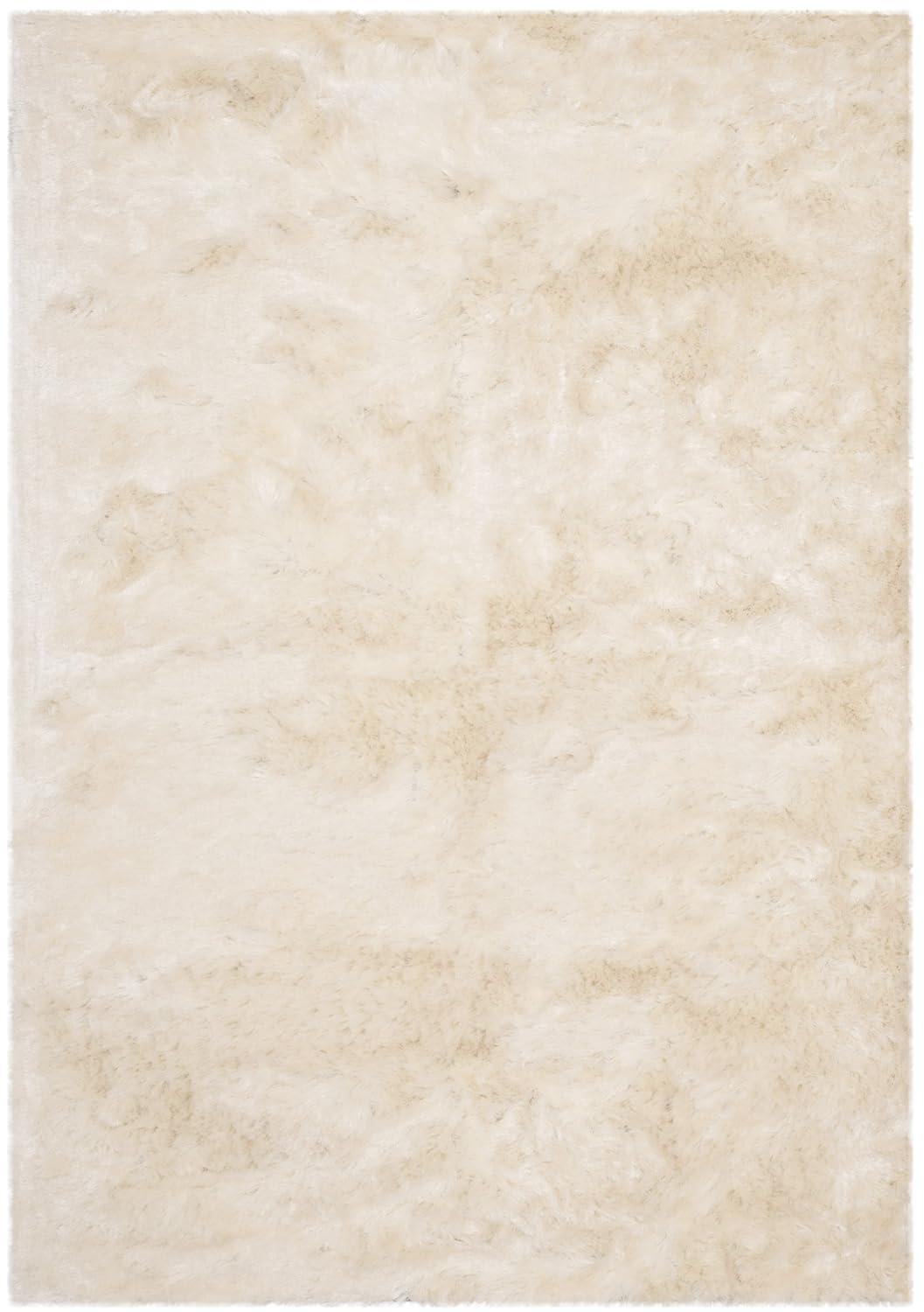 Paris Shag SG511 Hand Tufted Indoor Accent Rug - Ivory - 3'x5' - Safavieh