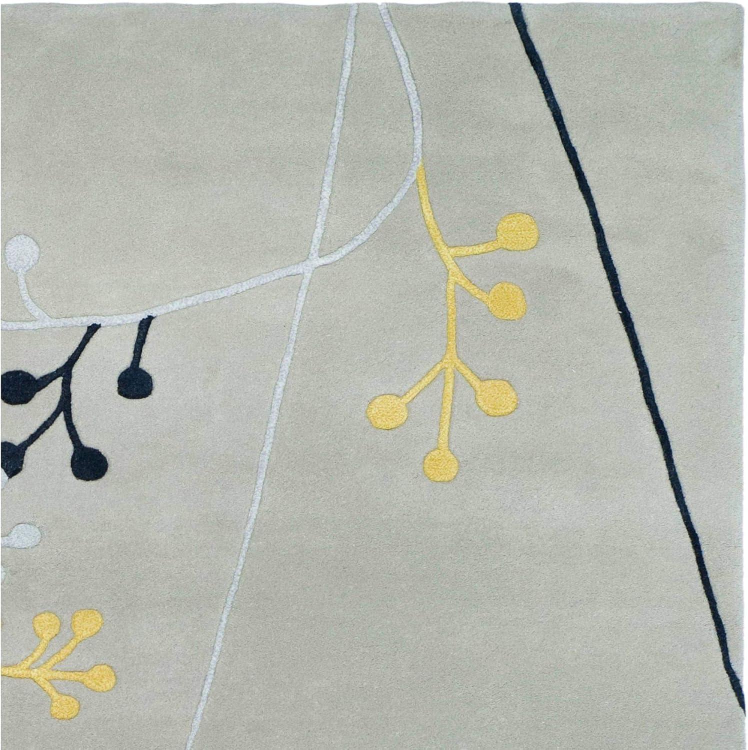 Soho SOH305 Hand Tufted Area Rug - Grey - 3'6"x5'6" - Safavieh.